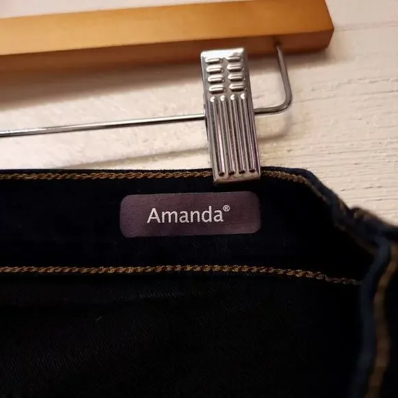 Gloria Vanderbilt Jeans Blue Denim Size 16 WS Short Inseam 26 Womens Pants 2022 - Picture 4 of 9